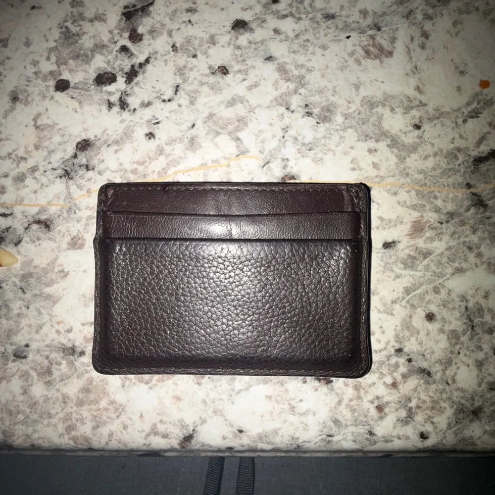 Banana Republic Dark Brown Leather Card Holder
